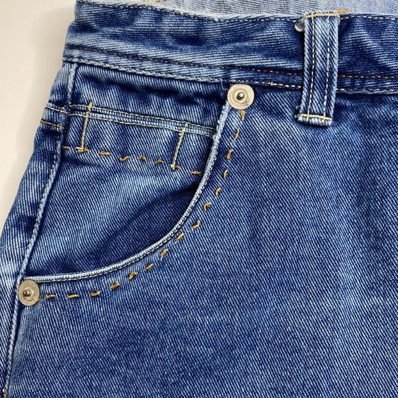 Blue Denim Women's Shorts - Picture 4 of 13